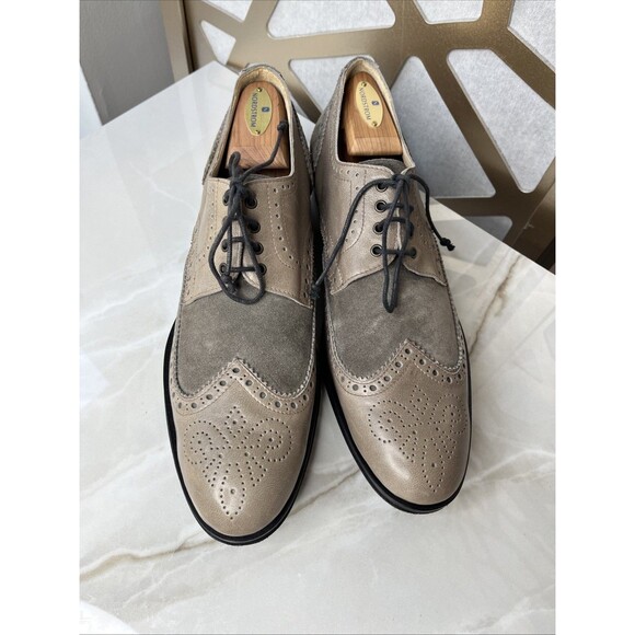 Primo Valore European Brand Luxury Dress Shoes Eu 42 Us 9 9.5 Men Taupe Leather main image 11